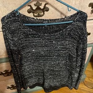 Black Sweater with Rinestines
